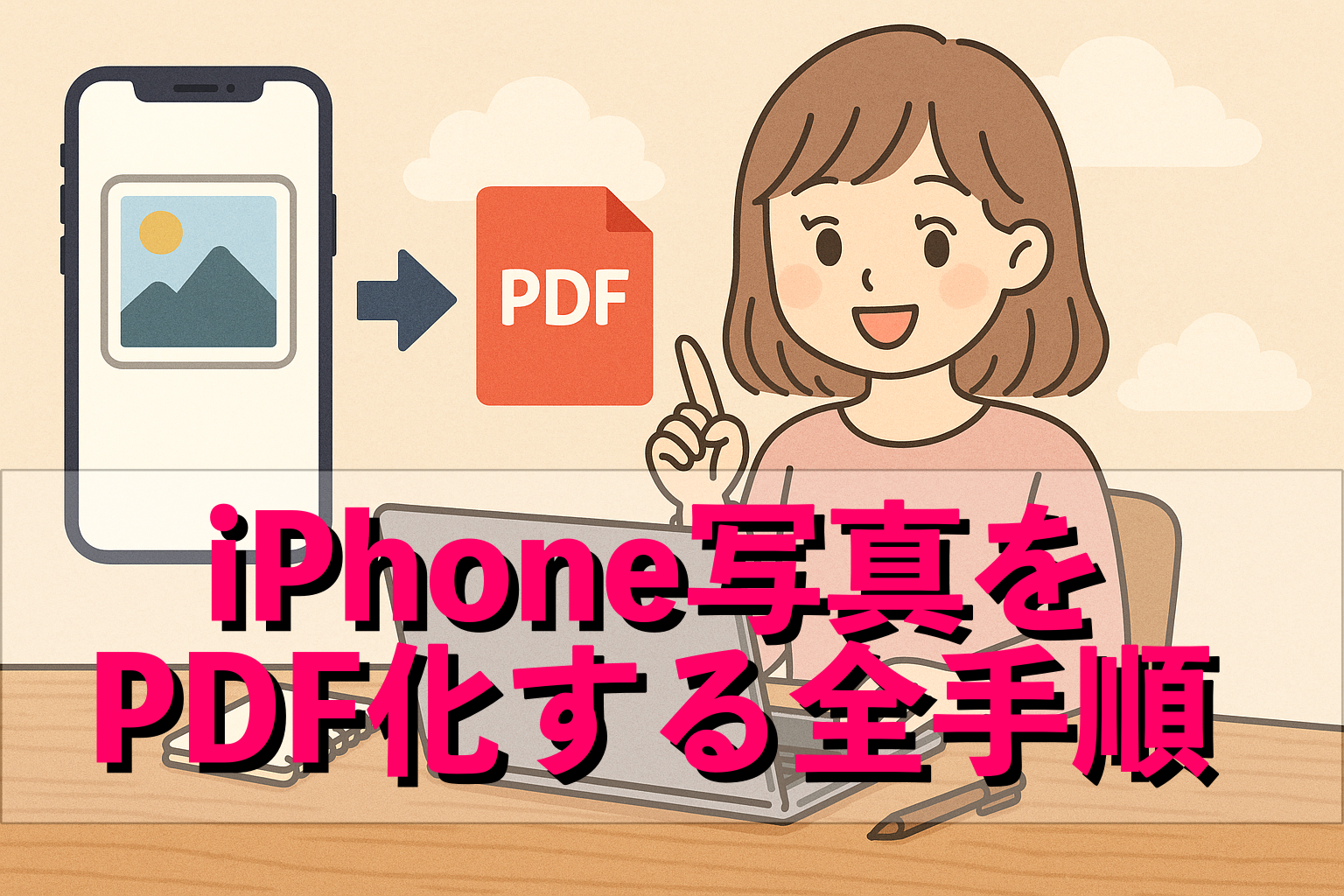 iPhone写真をPDF
